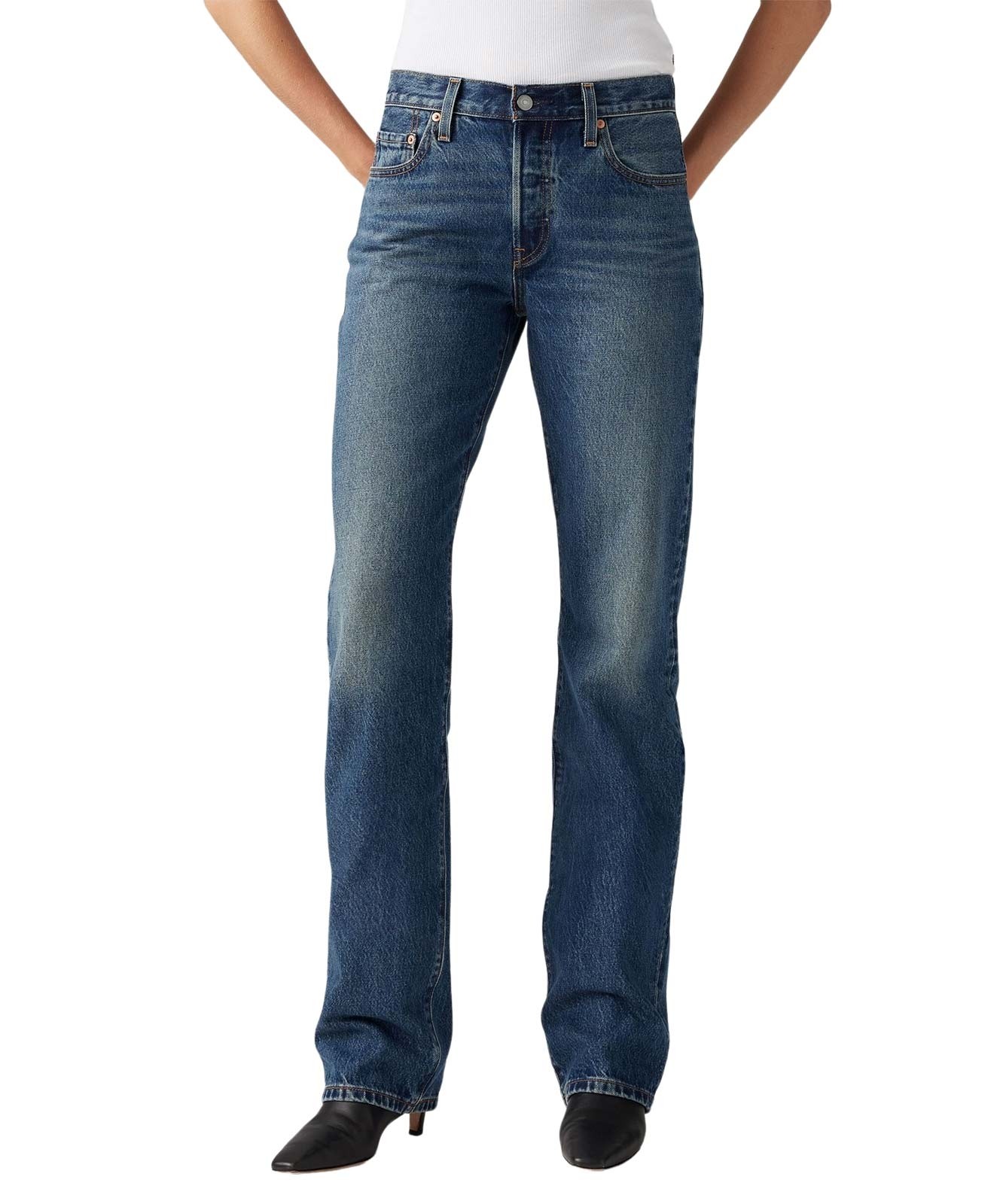 Damen Jeans 501 90s von Levis in Flash Full