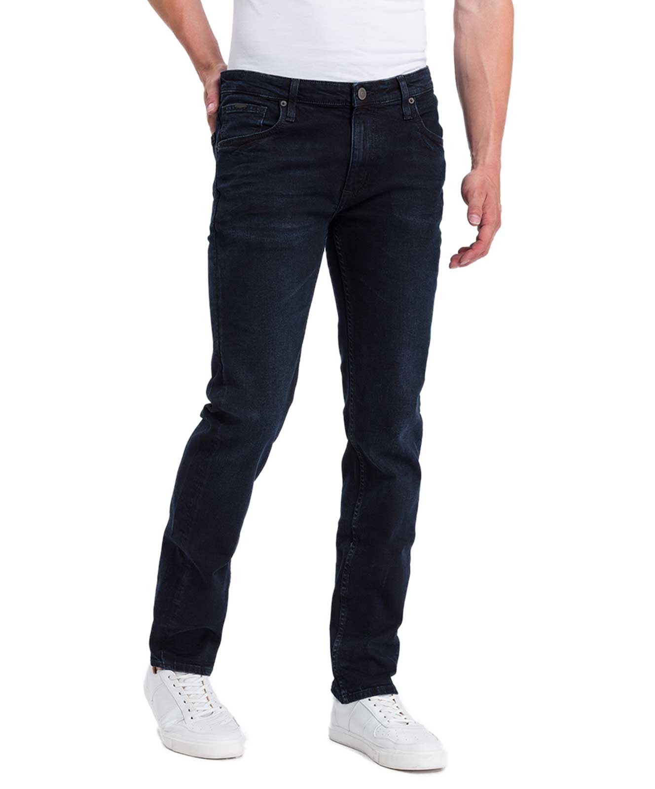 Herren Jeans Damien von Cross in Blue Black