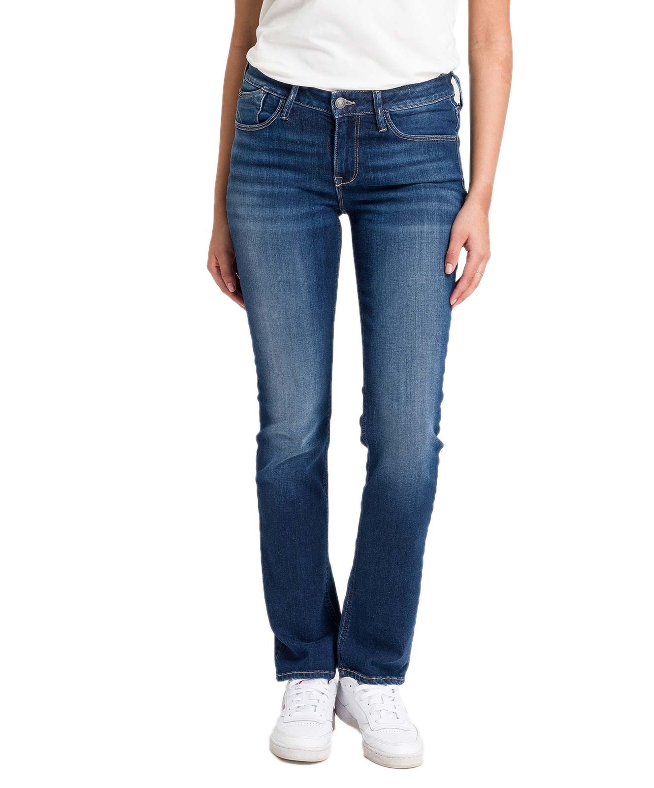 Damen Jeans Rose von Cross in Deep Blue Used