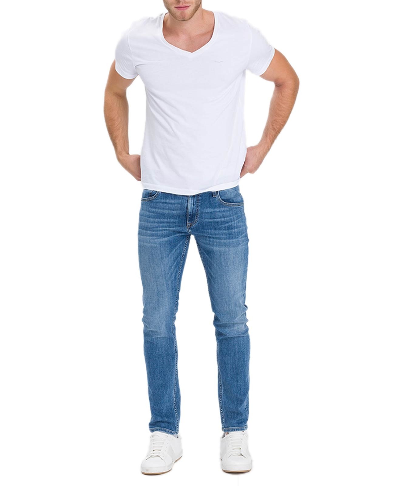 Herren Jeans Damien von Cross in Light Blue