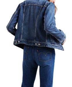 Levis Damen Original Truckerjacke in mittelblau f02