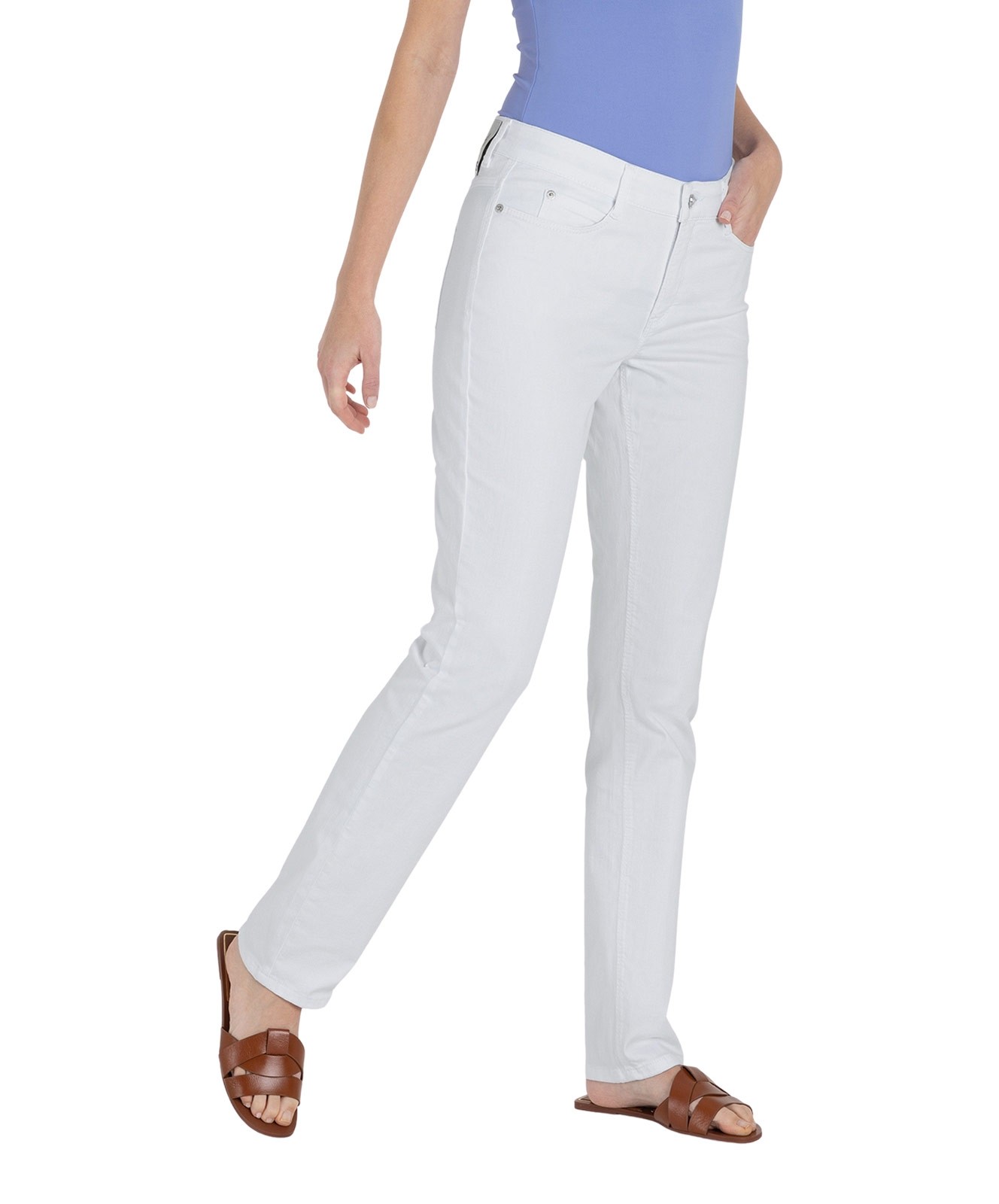 Damen Jeans Dream von MAC in White Denim