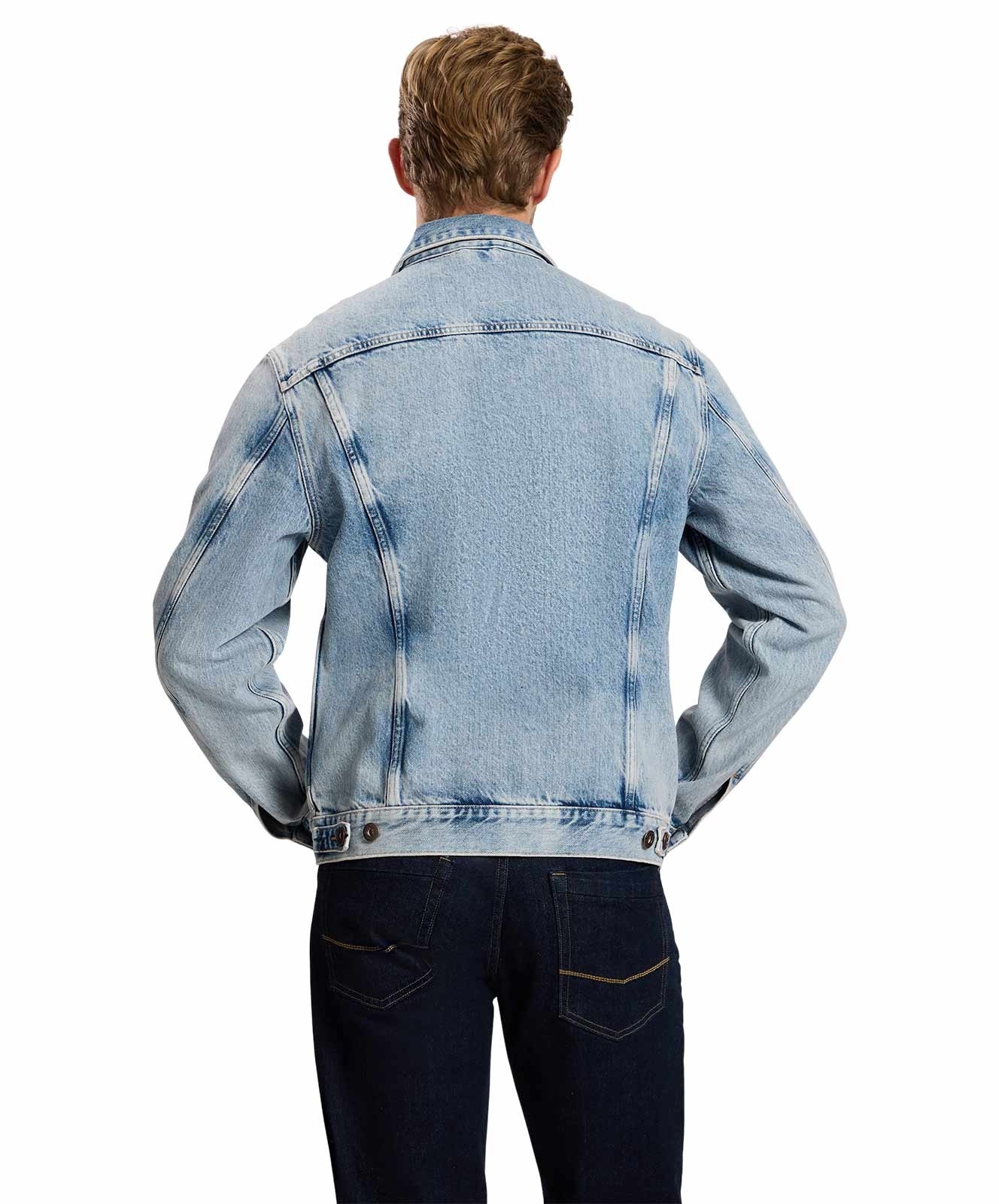 Herren Jacke Denim Jacket von Cross in Light Blue