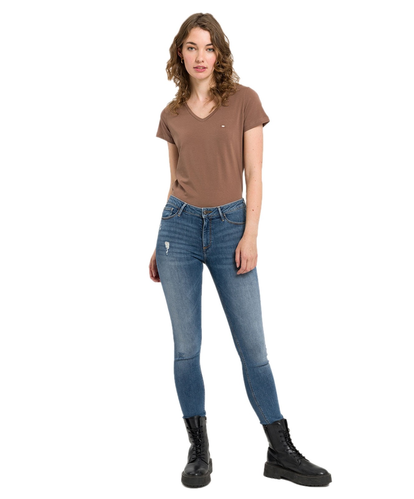 Damen Jeans Alan von Cross in Smoked Blue Destroyed