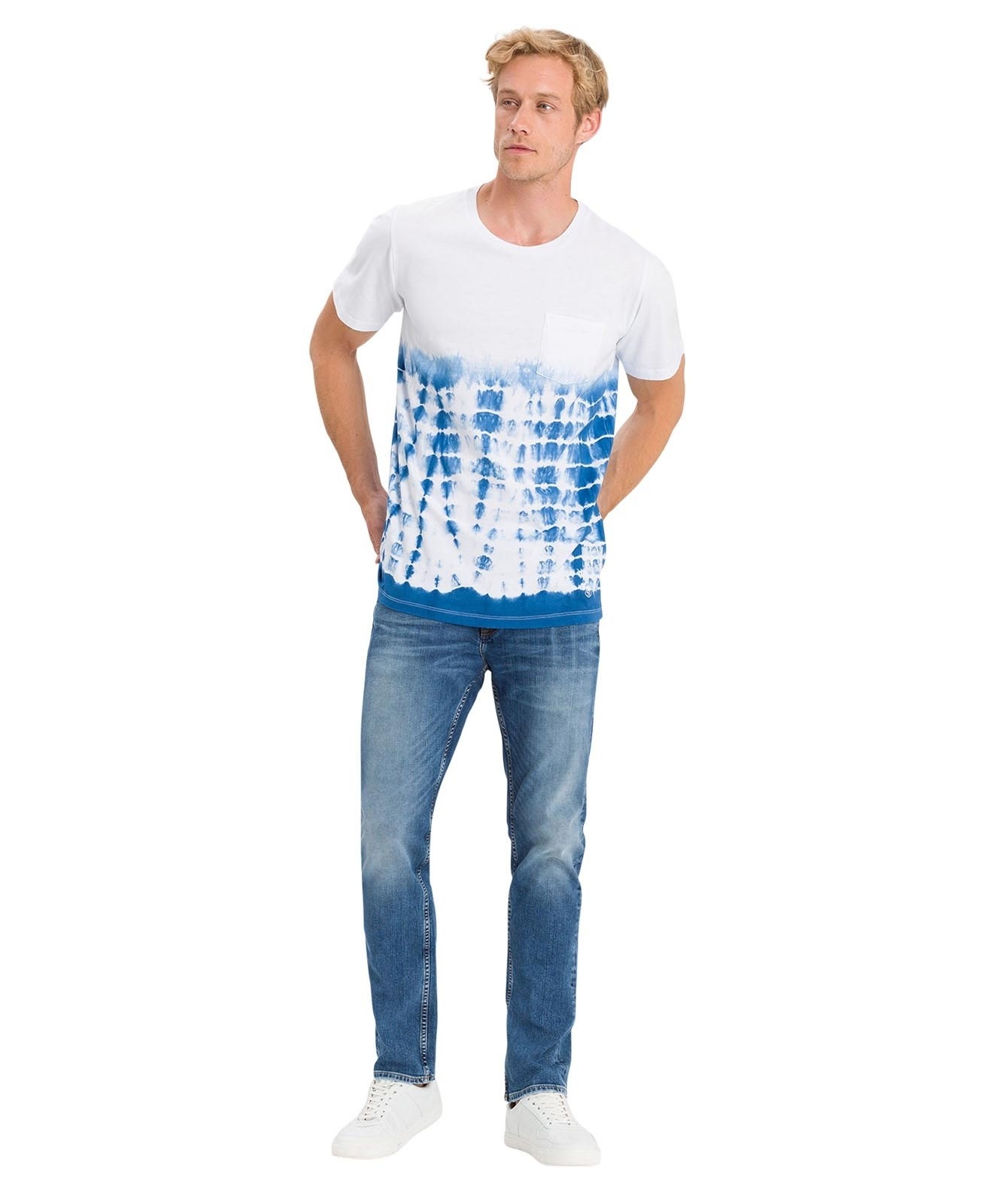 Herren Jeans Damien von Cross in Mid Blue