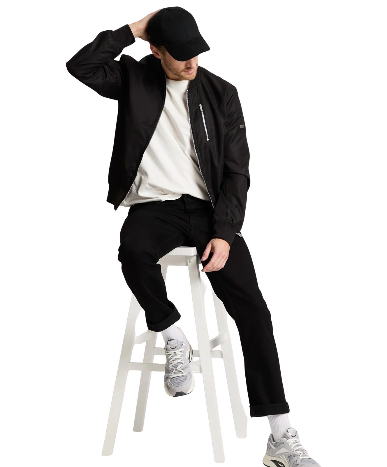 Herren Jeans Dylan von Cross in Black