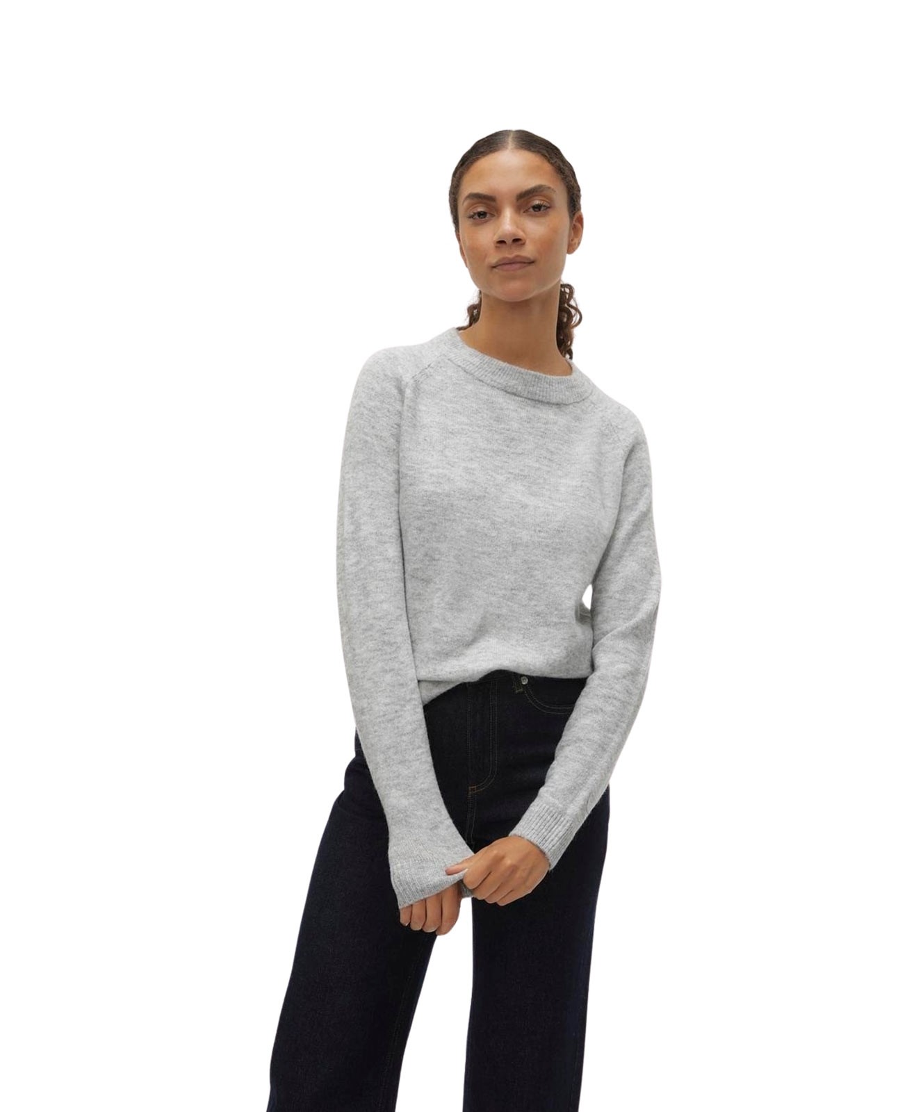 Damen Pullover Filuca von Vero Moda in Light Grey Melange