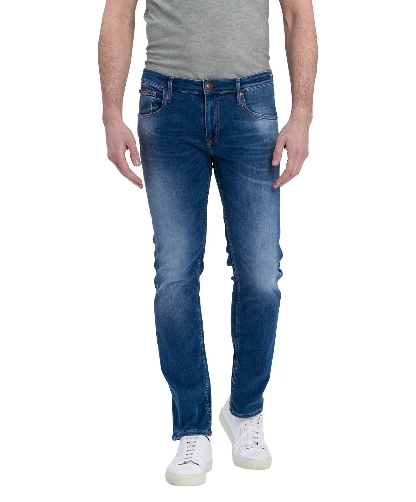 Herren Jeans Damien von Cross in Flex Mid Blue