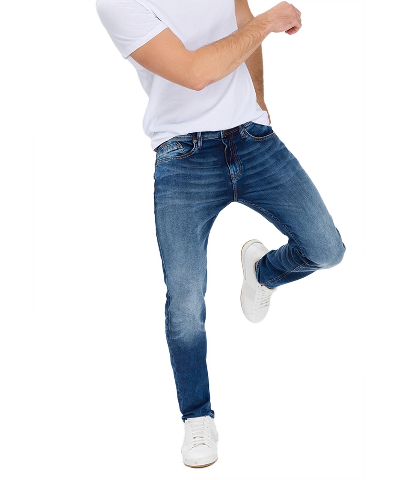 Herren Jeans Jimi von Cross in Dark Mid Blue