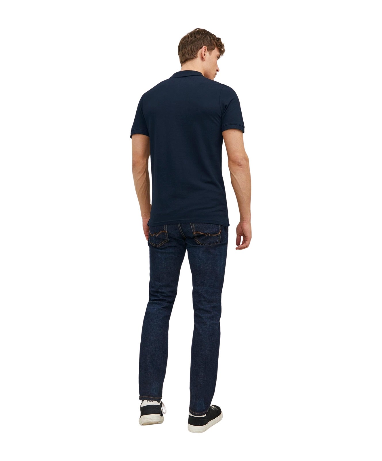 Herren Shirt Basic Polo von Jack & Jones in Navy Blazer