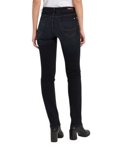 Damen Jeans Rose von Cross in Blue Black Used 
