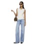 Damen Jeans Selma von Pieces in Light Blue Denim
