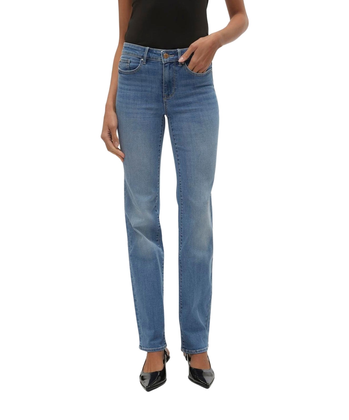 Damen Jeans Flash Straight von Vero Moda in Medium Blue