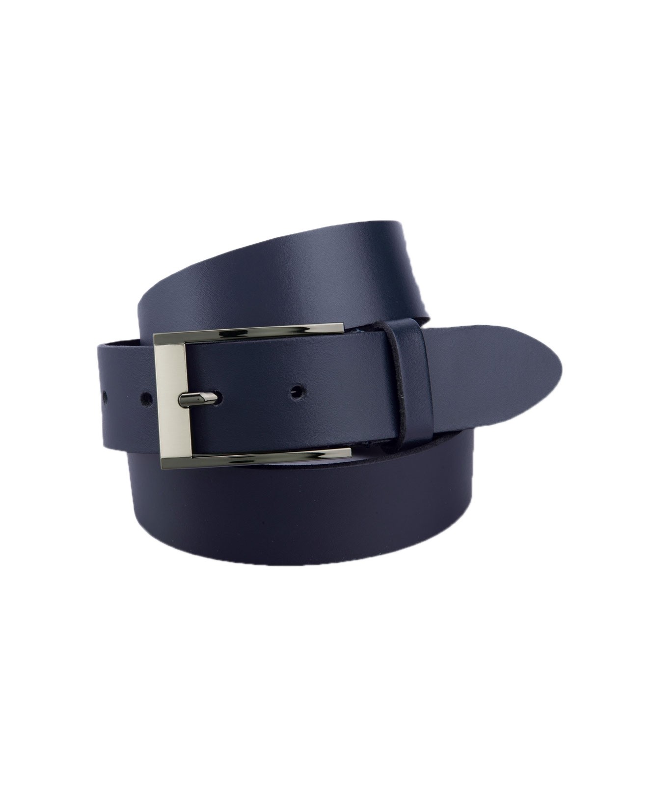 Herren Gürtel 3,5cm Basicleder Gürtel von Bernd Götz in Marine