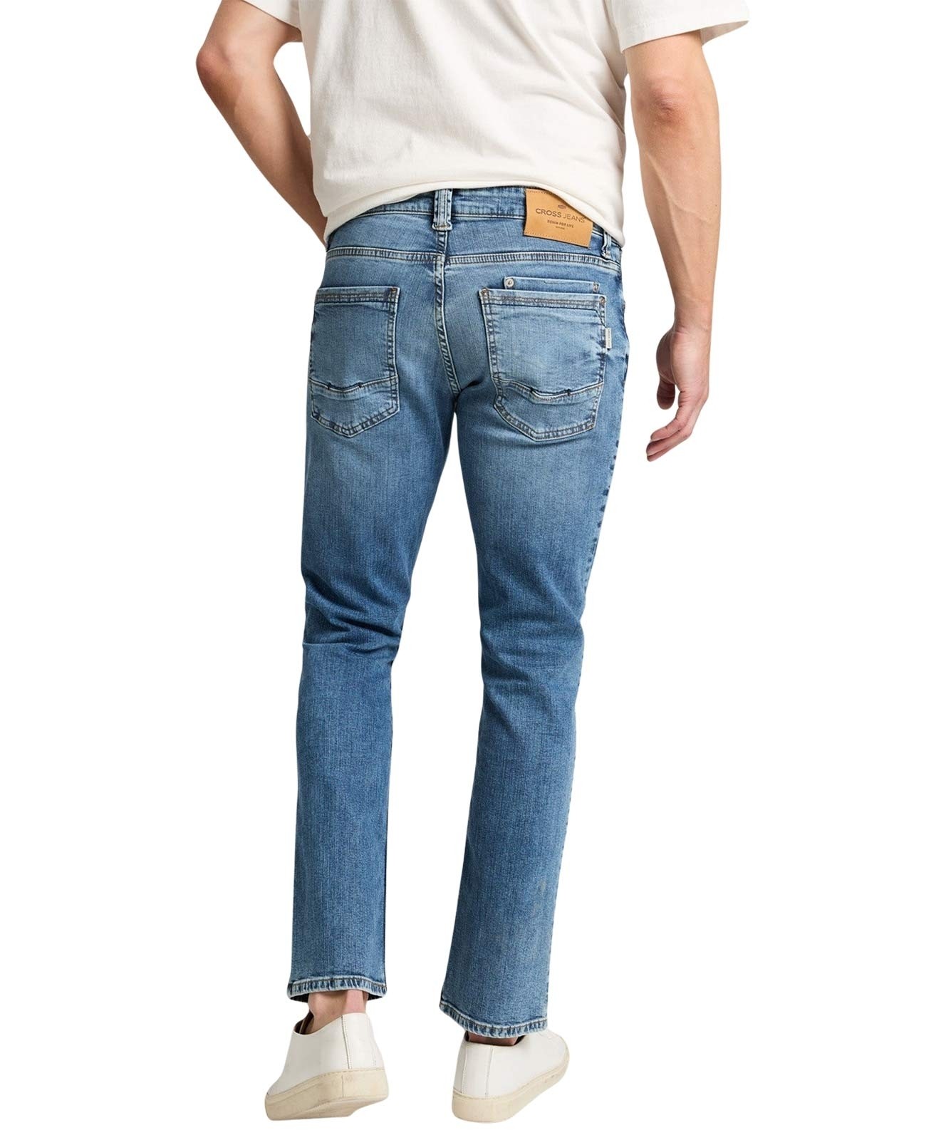Herren Jeans Dylan von Cross in Mid Blue Used