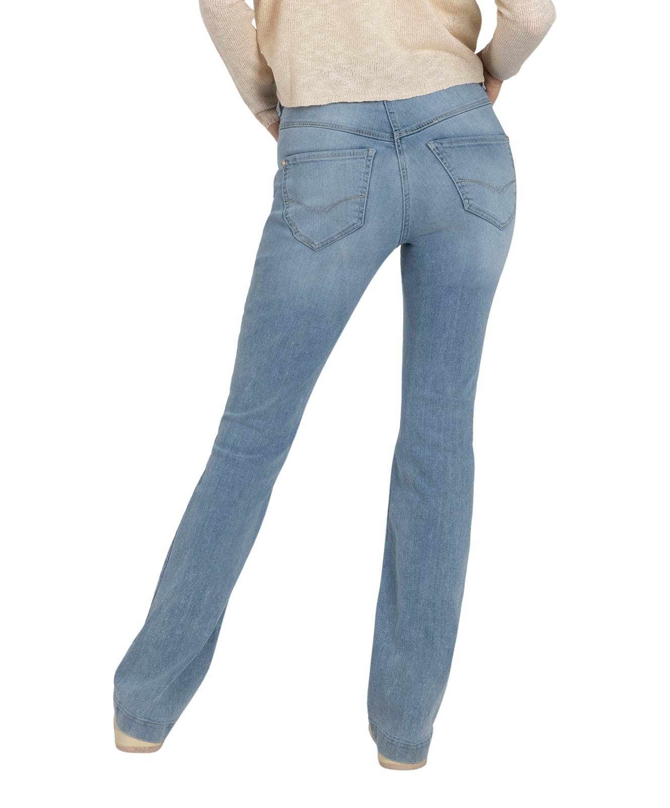 Damen Jeans Dream Boot Authentic von MAC in Summer Blue Clouds Wash