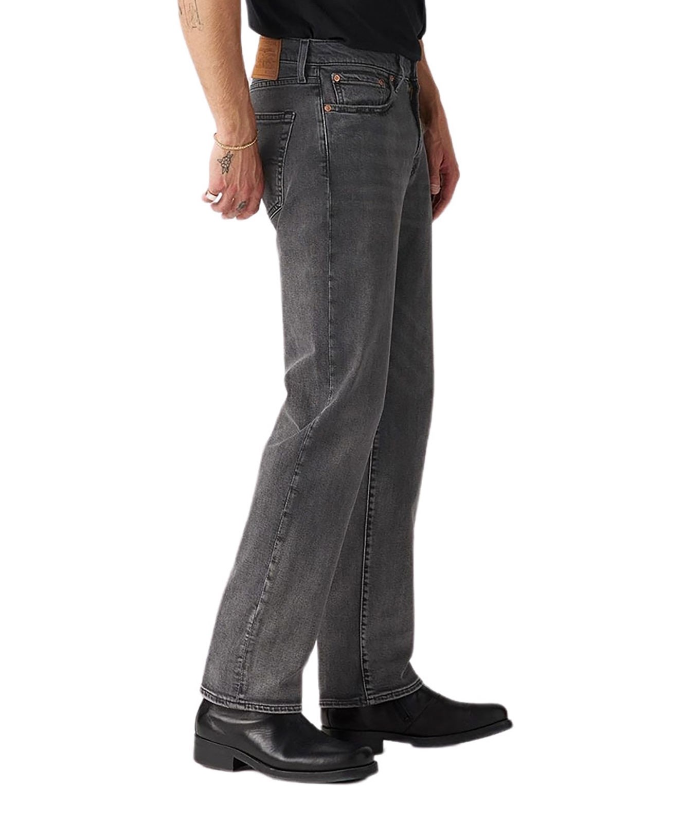 Herren Jeans 514 Straight von Levis in Dark Gray Worn