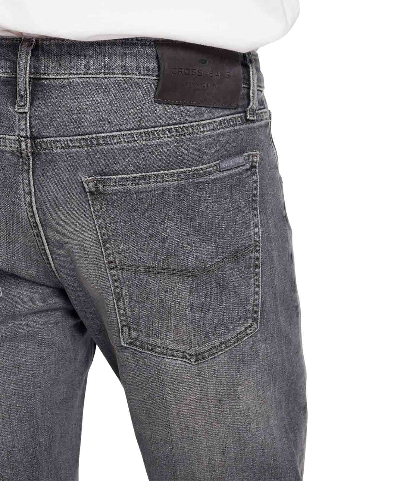 Herren Jeans Damien von Cross in Dark Grey