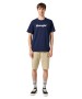 Herren Shirt Frame Logo Tee von Wrangler in Navy
