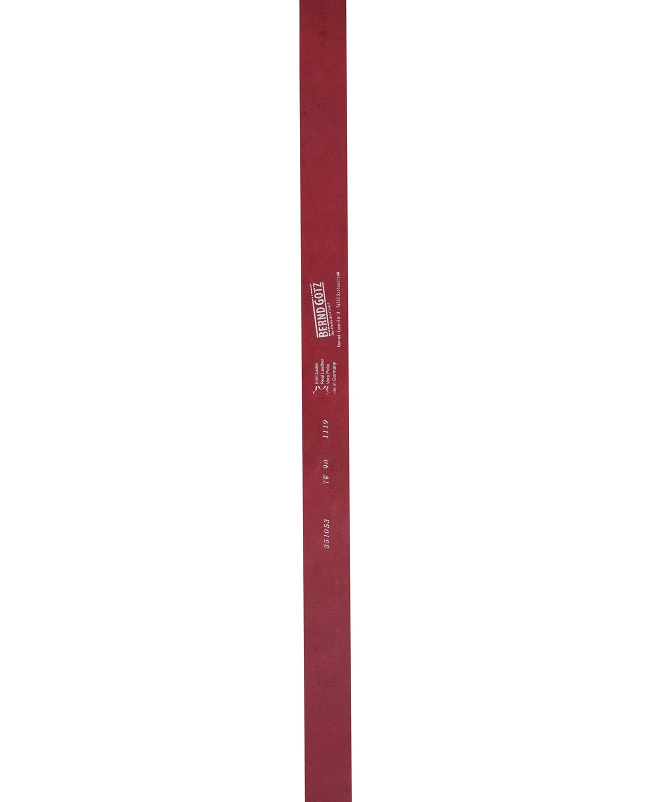 Damen Gürtel 3,5cm Softledergürtel von Bernd Götz in Rot