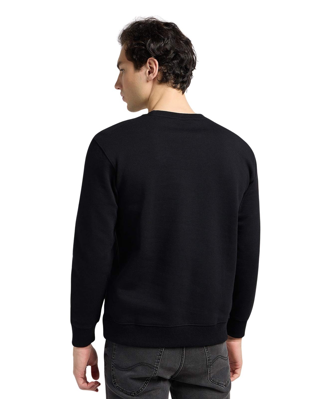Herren Pullover Patch Crew von Lee in Black