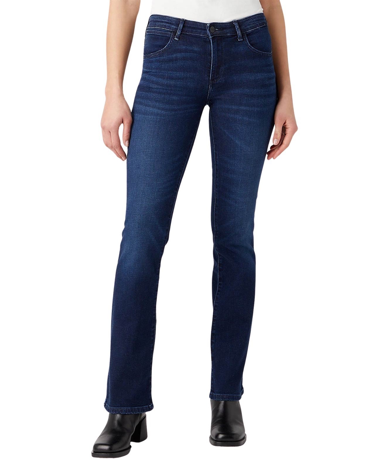 Damen Jeans Bootcut von Wrangler in Nightshade