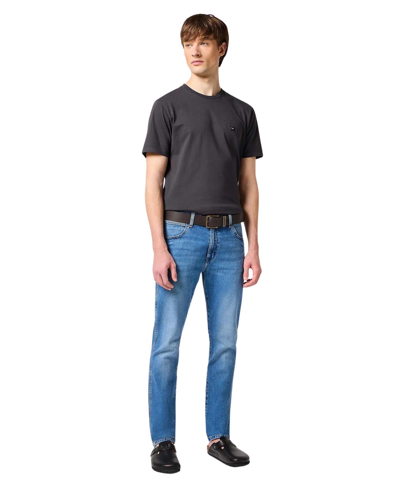 Herren Gürtel Metal Loop von Wrangler in Brown