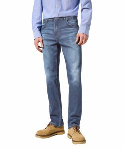 Wrangler Greensboro Jeans Straight Fit in Blue Jam