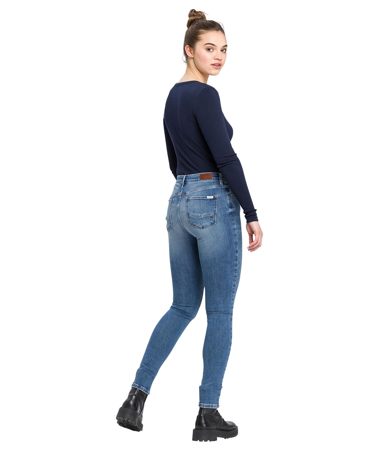 Damen Jeans Alan von Cross in Sky Blue Used