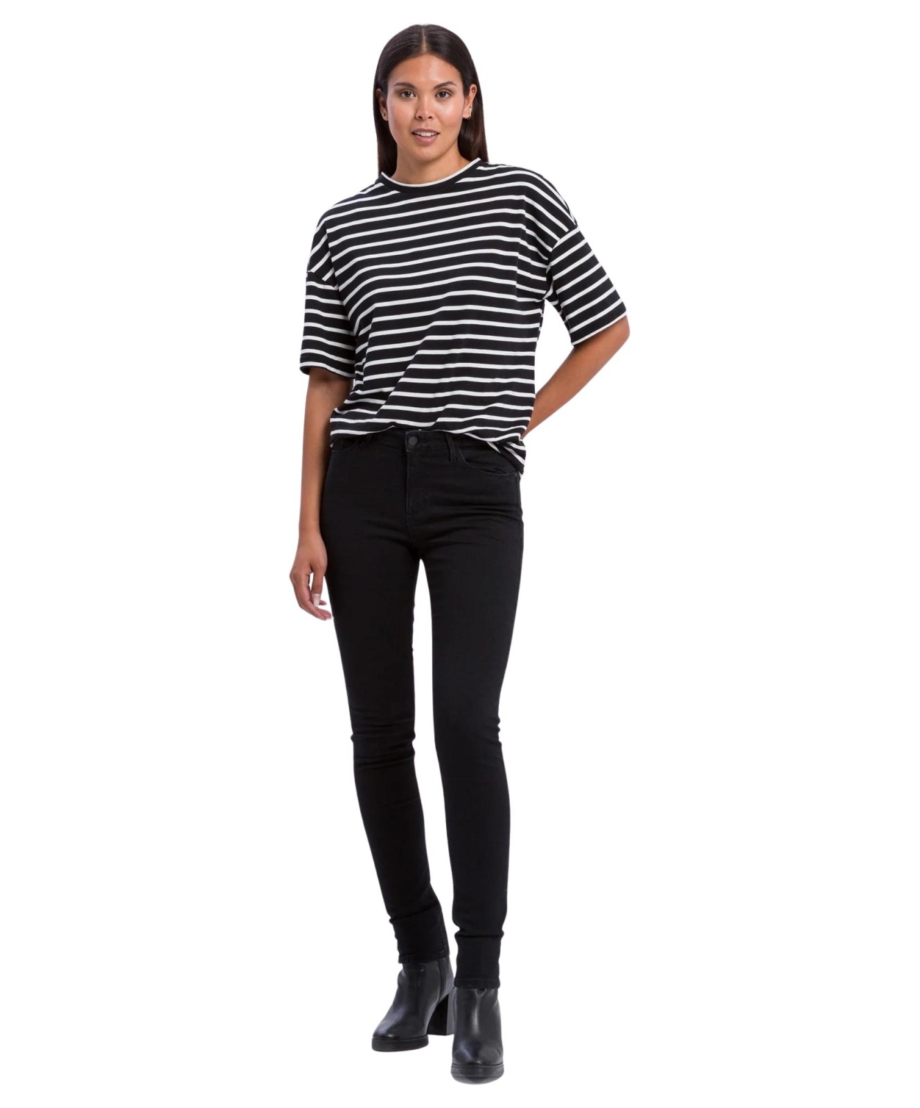 Damen Jeans Alan von Cross in Black