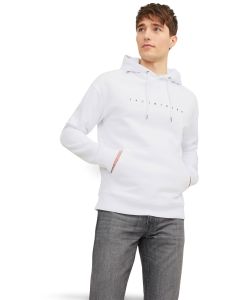 Jack & Jones Kapuzenpullover Star in Weiß mit Kordelzug