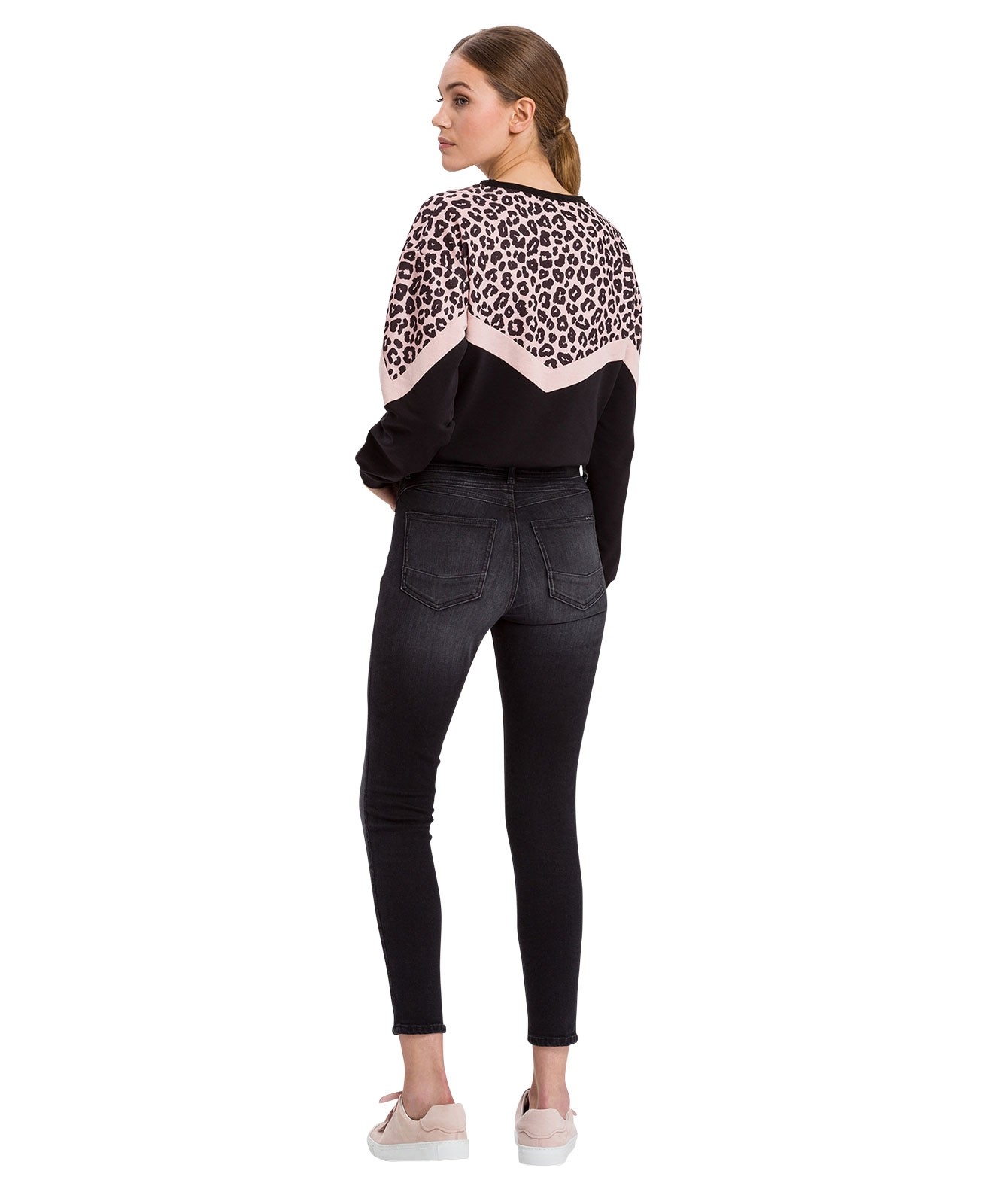 Damen Jeans Judy von Cross in Dark Grey Used