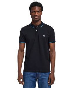 Lee Poloshirt Pique in Schwarz