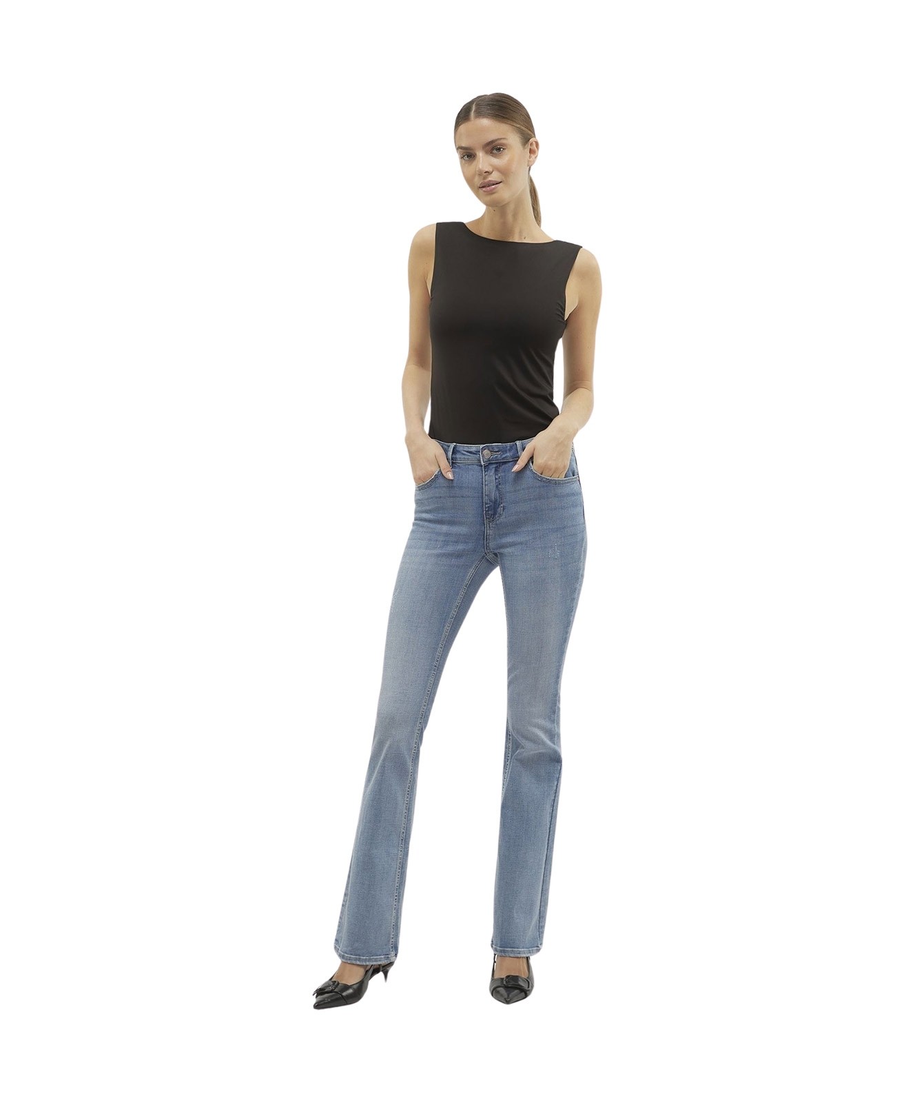 Damen Jeans Flash Flared von Vero Moda in Light Blue