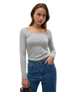 Vero Moda Langarmshirt Maxi My Soft in Grau