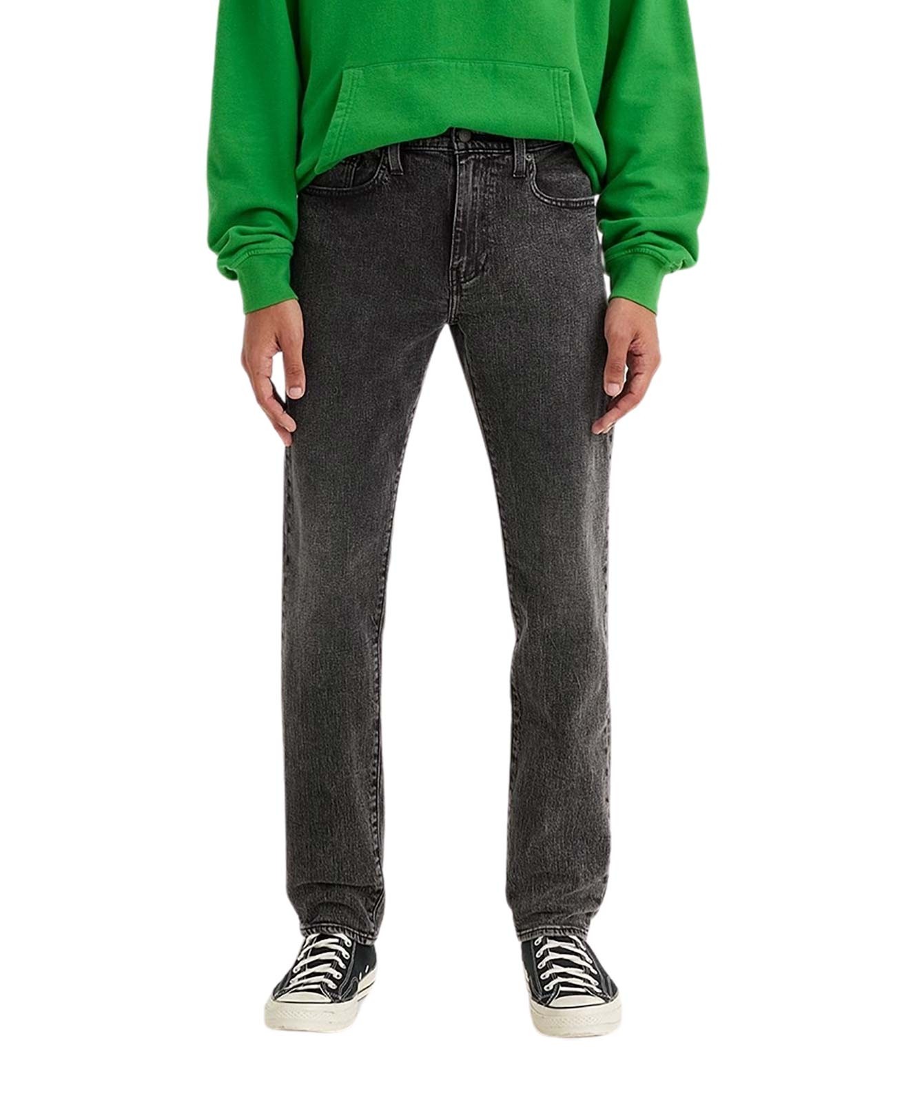 Herren Jeans 502 von Levis in Dark Black Worn In