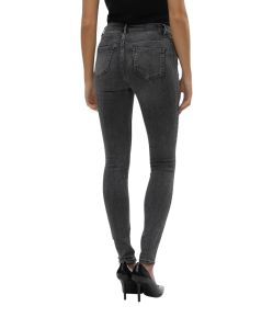 Vero Moda Flash Jeans Skinny in Dunkelgrau