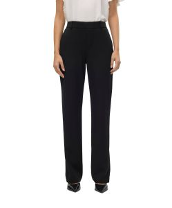 Vero Moda Stoffhose Zamira mit mittlerer Taille in Schwarz