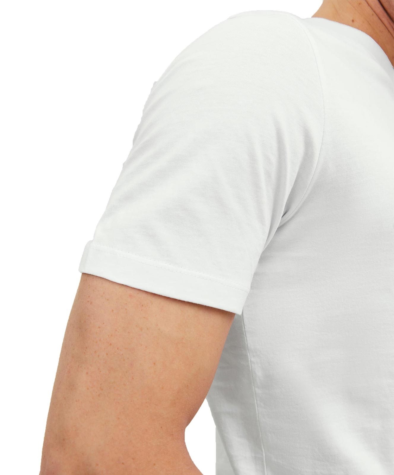 Herren Shirt Organic Basic Tee von Jack & Jones in White