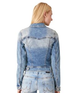 LTB Damen kurz Jeansjacke Dean X in blauem Denim