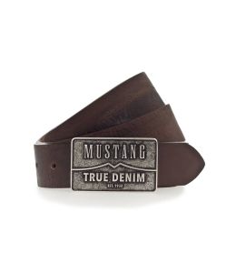 Mustang Koppelgürtel mit eckigen Schließe und Schriftzug