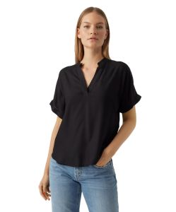 Vero Moda Blusenshirt Beauty mit Splitneck in Schwarz