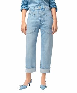 MAC Baggy Straight Jeans in Hellblauer Waschung