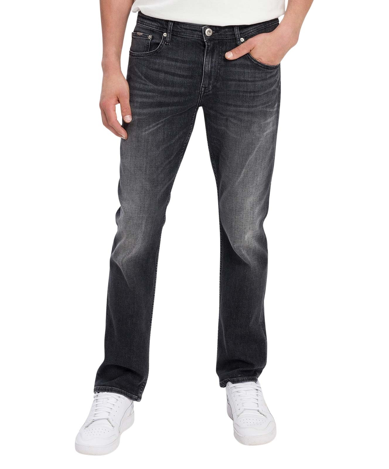 Herren Jeans Dylan von Cross in Dark Grey Used