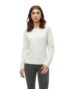 Vero Moda Strickpullover Doffy in Weiß mit Rundhals