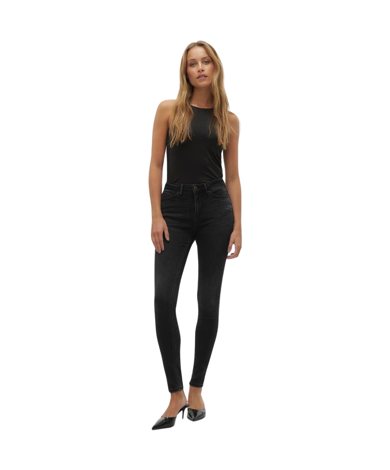 Damen Jeans Flash von Vero Moda in Black Denim