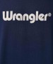 Herren Shirt Frame Logo Tee von Wrangler in Navy