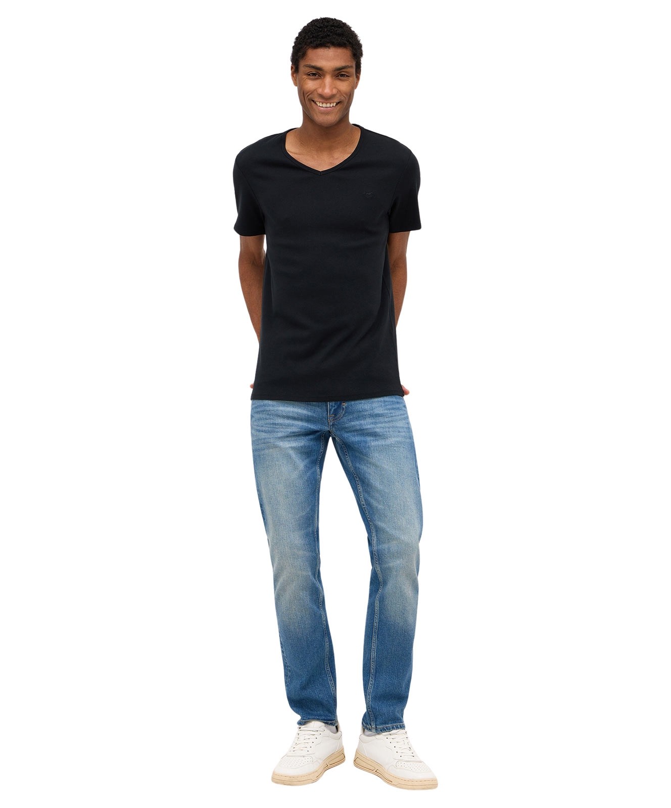 Herren Shirt Amado V Basic von Mustang in Black