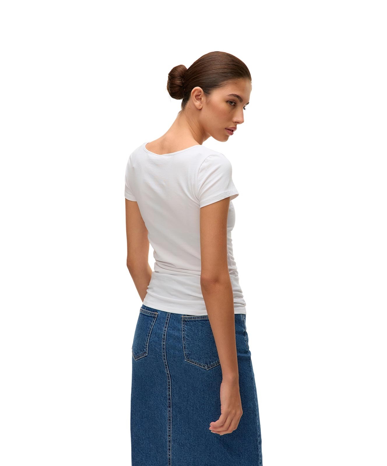 Damen Shirt Maxi My Soft von Vero Moda in White