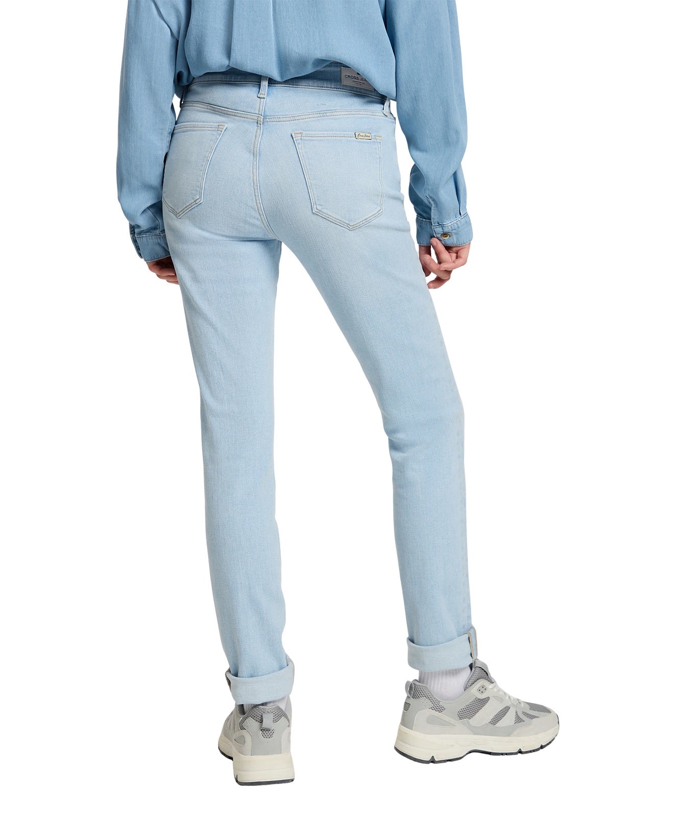 Damen Jeans Anya von Cross in Light Blue